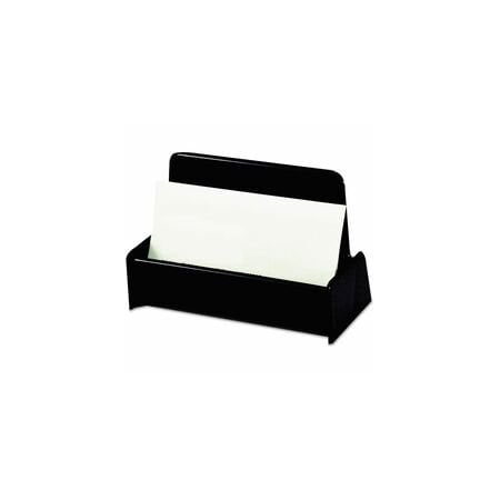 Universal Business Card Holder, Black, Plastic UNV08109