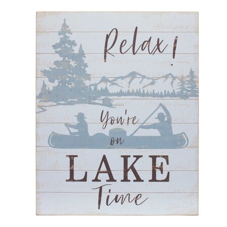 Homeroots Set of Two White Black And Blue Trees, Lake Lake Wood Framed Art, 2PK 516399