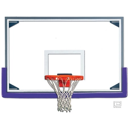 Gared Sports 48 x 72 in. Tall Glass Backboard with Aluminum Frame AFRG48