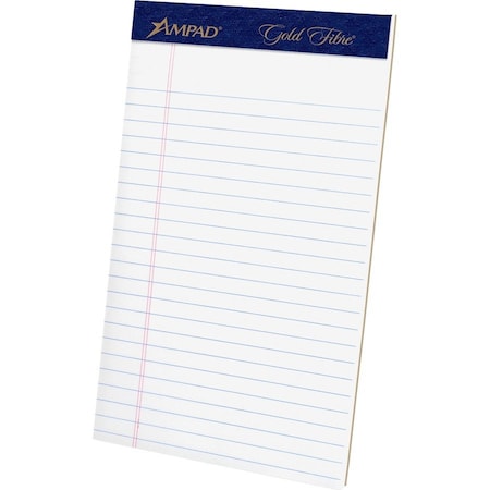 Ampad White Jr. Legal Pad, 50 Pg, Pk4 20-018