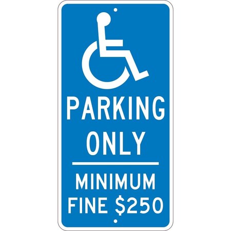 Nmc State Handicapped Reserved Parking California Sign, TMS307J TMS307J