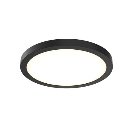 Dals Lighting Delta 14'' Square Indoor/Outdoor LED Flush Mount 120/277/347V, Black CFLEDR14-CC-V-BK
