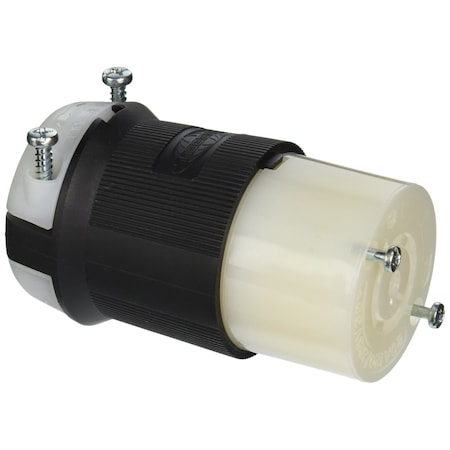 Hubbell Wiring Locking Devices, Twist-Lock, Industrial, Female Connector Body, 20A 3-Phase Wye 120/208V AC, L21-20R HBL2513