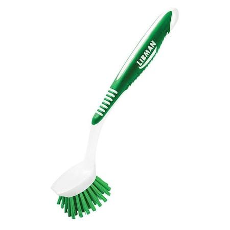 Libman Kitchen Brush, 7/8 in L Trim, 2 in W Brush, Polymer Bristle, 10.13 in L, Santoprene Handle 45