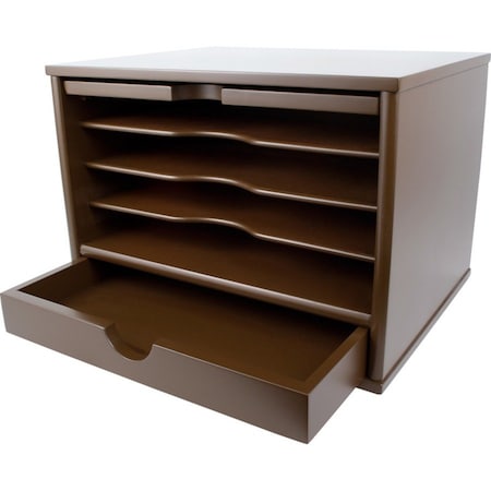 Victor Desktop Organizer, Brown B4720