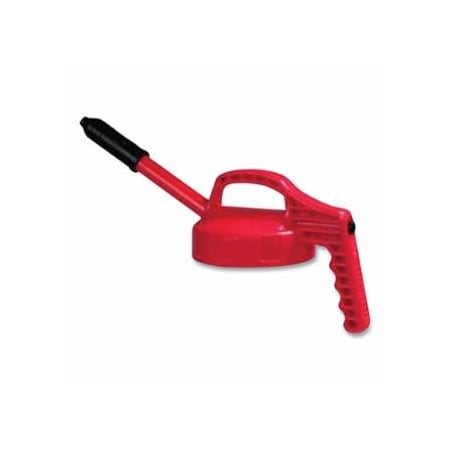Oilsafe Stretch Spout Lid, 0.5 in dia, Red, Engineering Plastic 399-100308
