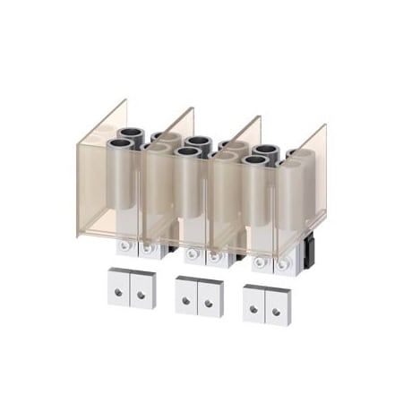 Siemens cable lug connection 3-pole 12 cable lugs 500 kcmil incl. terminal cover 3VA9773-0QK01