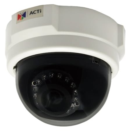 Acti 5MP Indoor Dome with D/N, Adaptive IR, Basic WDR, Fixed Lens E54