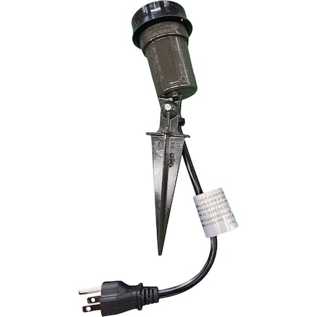 Southwire PAR38 Bronze Weatherproof Spike Lamp Holder WSL2B-UPC