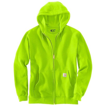Carhartt Zip-up Sweatshirt, Green, Men's, Size 2XL K122-BLM2XLREG