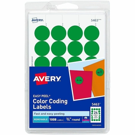 Avery Printable Color Coding Labels, PK1008 05463