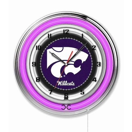Holland Bar Stool Co Kansas State University Double Neon 19" Clock Clk19KnsasS