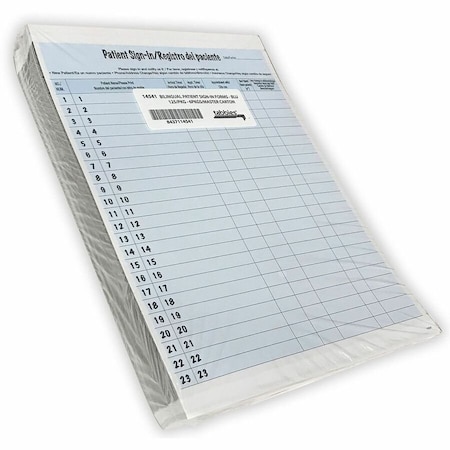 Tabbies Patient Signin Label Forms, Blue, 125PK TAB14541