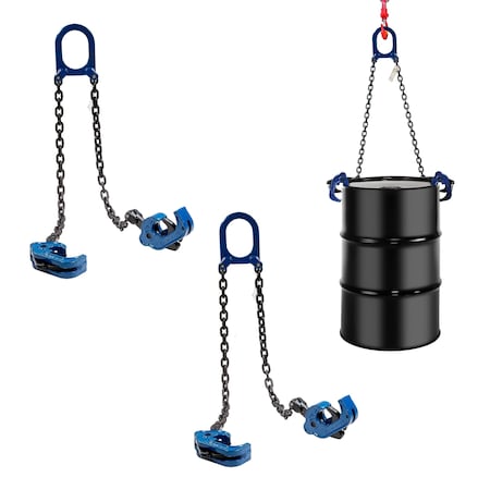 Mytee Products Chain Drum Lifter 2000 # WLL Carbon Steel Hook - Self Locking Barrel Lift, 2PK DrumLifterx2