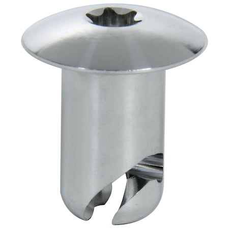 Powerhouse 0.437 x 0.500 in. Body Torx Oval Head Quick Turn Fastener, Natural - Set of 10 PO3625750