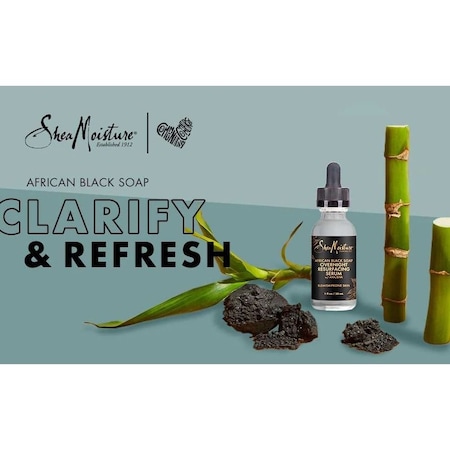 Shea Moisture African Black Soap Overnight Resurfacing Serum, 1 Ounce, 24PK 67931059