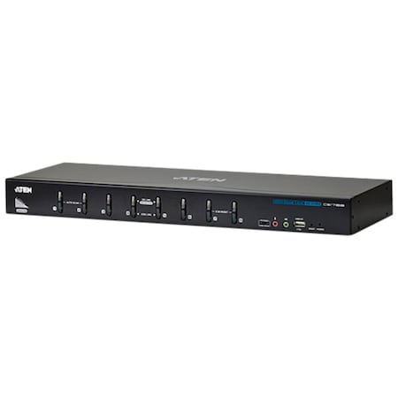 Aten 8-Port USB DVI Dual Link KVM Switch - 8 Computer(s) - 2560 x 1600 - 12 x USB - 9 x DVI CS1788