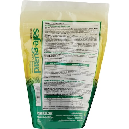 Adm Safe-Guard 1 Lb. Multi-Species Dewormer D1258XJL2A