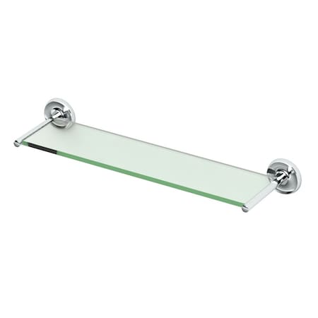 Gatco Designer II Glass Vanity Shelf, Chrome 5077