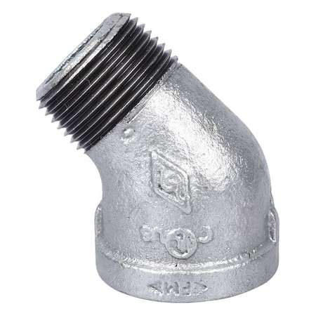 Prosource Exclusively Orgill Pipe Elbow, 1 in, Male x Female, Steel, SCH 40 Schedule, 300 psi Pressure PPG121-25