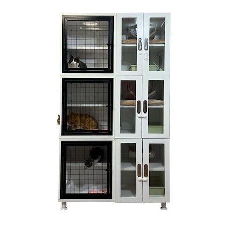 K9 Kennel Store Triple Cat Stax Unit 3rd Generation TUCSTAX-3G