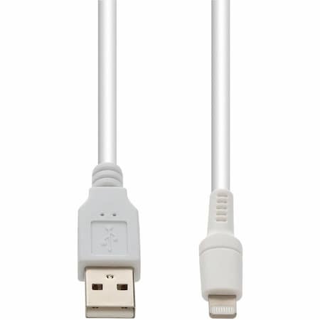 Add-On AddOn 6in USB 2.0 (A) Male to Lightning Male White Cable USB2LGT6INW