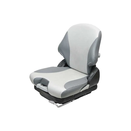 Uni Pro 136 Mechanical Suspension Seat, Two-Tone Gray Vinyl 8462