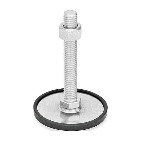 J.W. Winco Male-End Leveling Mount, 5.99 in H 41-60-1/2X13-150-D1-SK