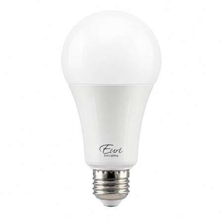 Euri Lighting A21 LED Bulb, 17W, 1600 lm, 100W Eq., 5000K, E26, Dimmable, CEC, UL EA21-17W5050cec