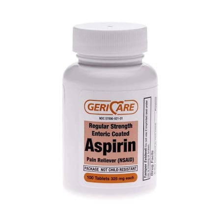 Medline Enteric Coated Aspirin Tablets, 325mg, 100PK OTC92101