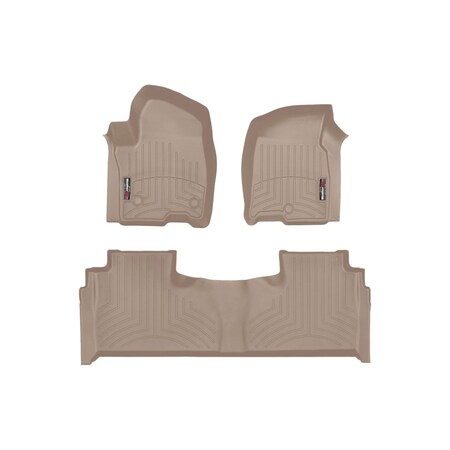 Weathertech Tan, Front and Rear Floorliners 451632-1-2