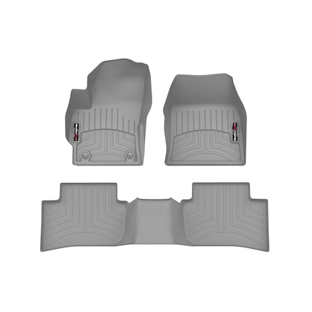 Weathertech Grey, Front and Rear Floorliners 461707-1-2