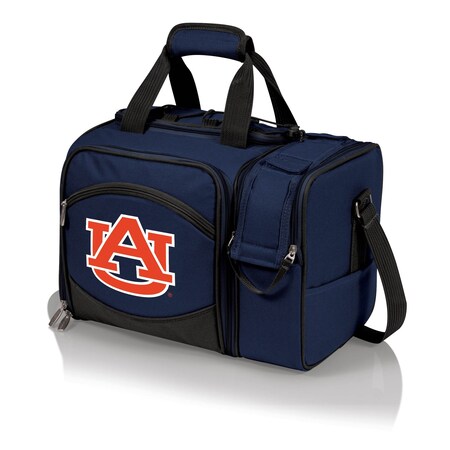 Picnic Time Family Of Brands NCAA Auburn Tigers Malibu Cooler Picnic BasketNavy Blue with Black Accents 508-23-915-044-0