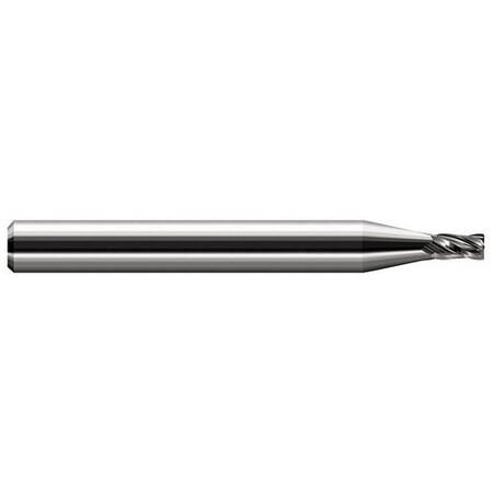 Harvey Tool Miniature End Mill-4 Flute-Corner Radius, 904805, Uncoated, .118" Cutter Diameter 904805