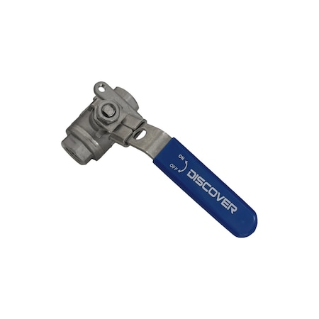 Discover 3/8 in. Full-Port Stainless Steel Seal-Welded Ball Valve 2000 PSI 101098