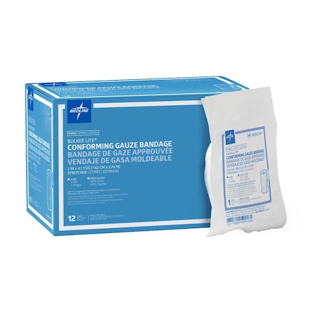 Medline Bulkee Lite Sterile Gauze Bandage, 3in x 4.1 yd., 96PK NON27497