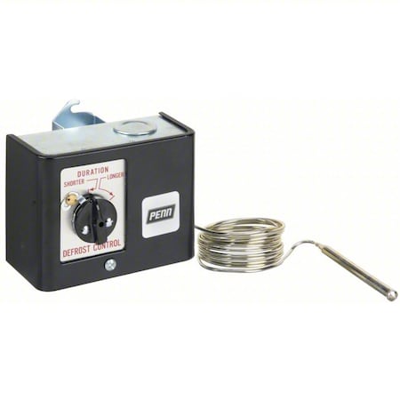 Johnson Controls Line Voltage Mechanical Thermostat, Heat or Cool, 45 to 85F, Exposed Dial, 120 to 240V AC A19ZBC-2C