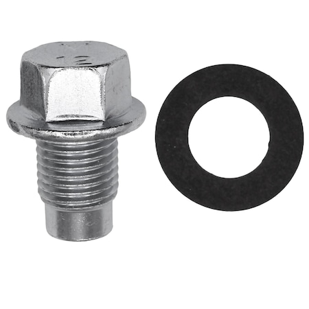 Auveco Oil Drain Plug with Gasket - 12mm-1.25 Thread, 5PK 19588