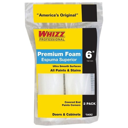 Whizz Roller Cvr Foam 6" 2Pk 54062