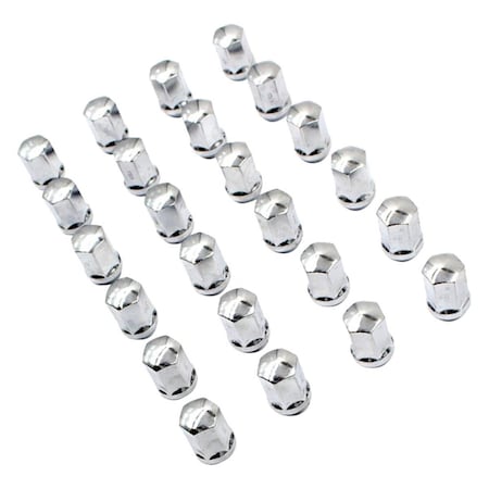 Geared2Golf 53K648L 0.87 in. M14 24 GM Lug Wheel Installation Kit for 2020 Ford Mustang, Chrome GE2606005