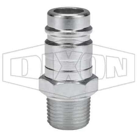 Dixon DF Series Industrial Male Quick Disconnect Pneumatic Plug, 1/2-14 Nominal, Quick Disconnect Plug x N D6M4
