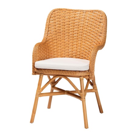 Bali & Pari Celsie Bohemian Light Honey Rattan Dining Chair 252-13945-ZORO