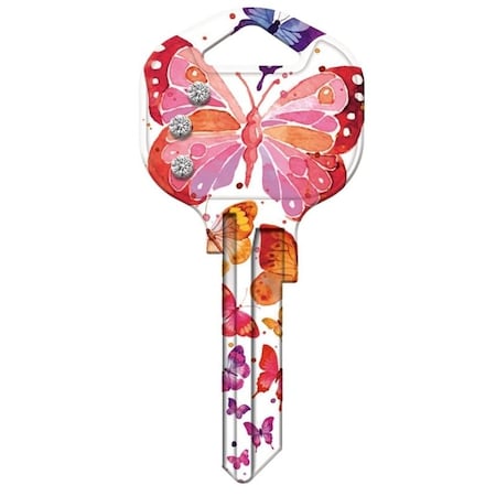 Hy-Ko Key Blank, Brass, Nickel-Plated, For: Kwikset KW1 Keyways 15005KW1-BFBL