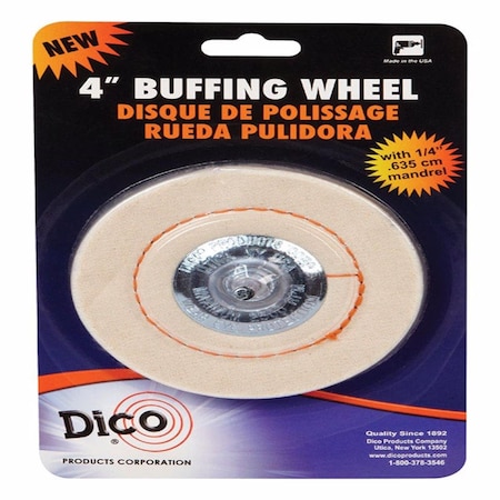 Divine Brothers 4 in. Flannel Buffing Wheel 2115640