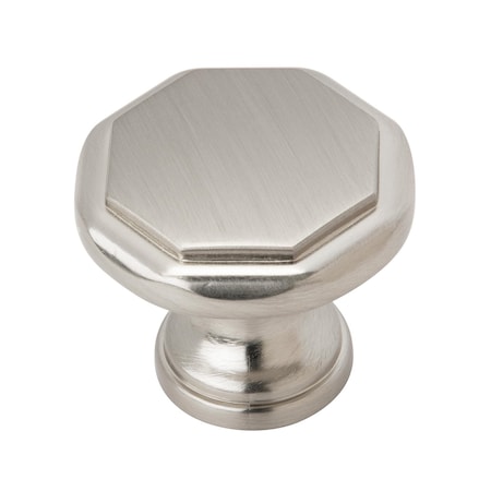 Amerock Torrance 1-3/16 inch (30mm) Length Satin Nickel Cabinet Knob, 10PK 10VMP37335G10