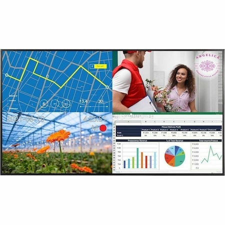 Planar URP65-T 65in touchscreen display, UHD, E-LED backlight, 450 nit, 24x7, multi-source viewing 998-2892-01