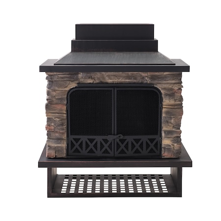 Sunjoy Farmington Wood Burning Fireplace A304001100