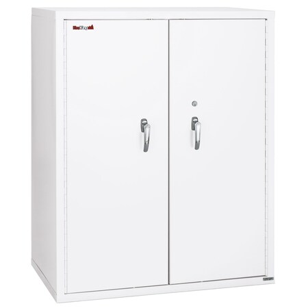 Fireking Storage Cabinet, 1 Hr Fire, 44" H, end tabs, Legal Arctic White CF4436-MDAW-LGL