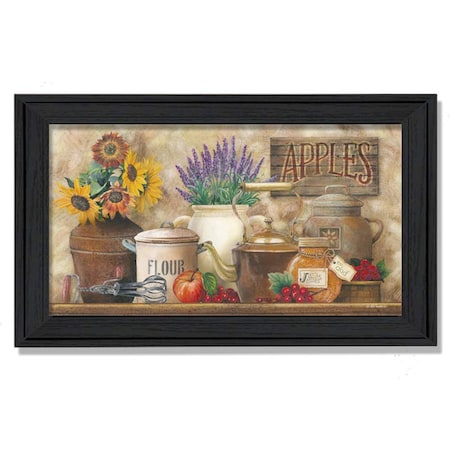 Homeroots Antique Kitchen 3 Black Framed Print Kitchen Wall Art 404896