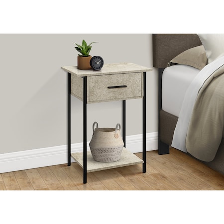 Monarch Specialties Rectangle 2 Tier Accent Table, 24 in W, 18 in L, 11.75 in H I 3818